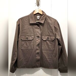 Dylan Cotton Linen Jacket Olive Green Women's Size Small‎ NWOT